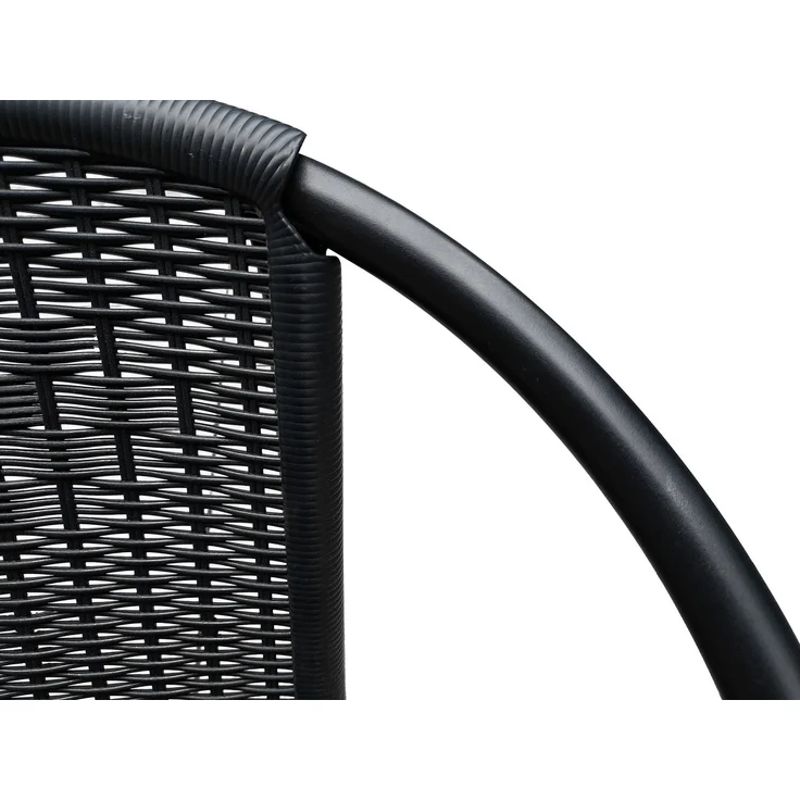 LC Garden Stapelstuhl Garvista Stapelstuhl 54x52x72cm schwarz Gartenstuhl Terassenstuhl, Pulverbeschichteter Stahl – Bild 10