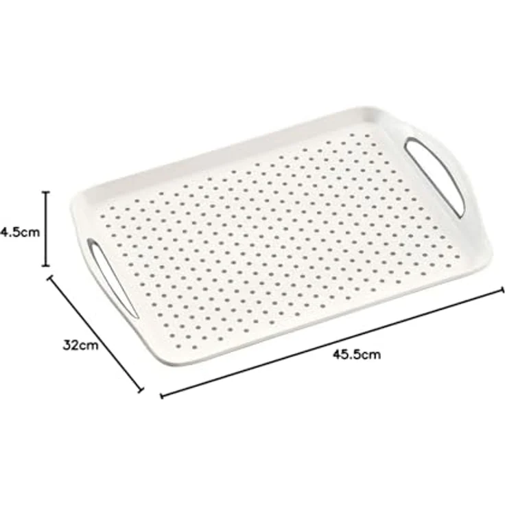 KESPER 77200 Serviertablett aus Kunststoff, weiß / Tablett / Frühstückstablett – Bild 6