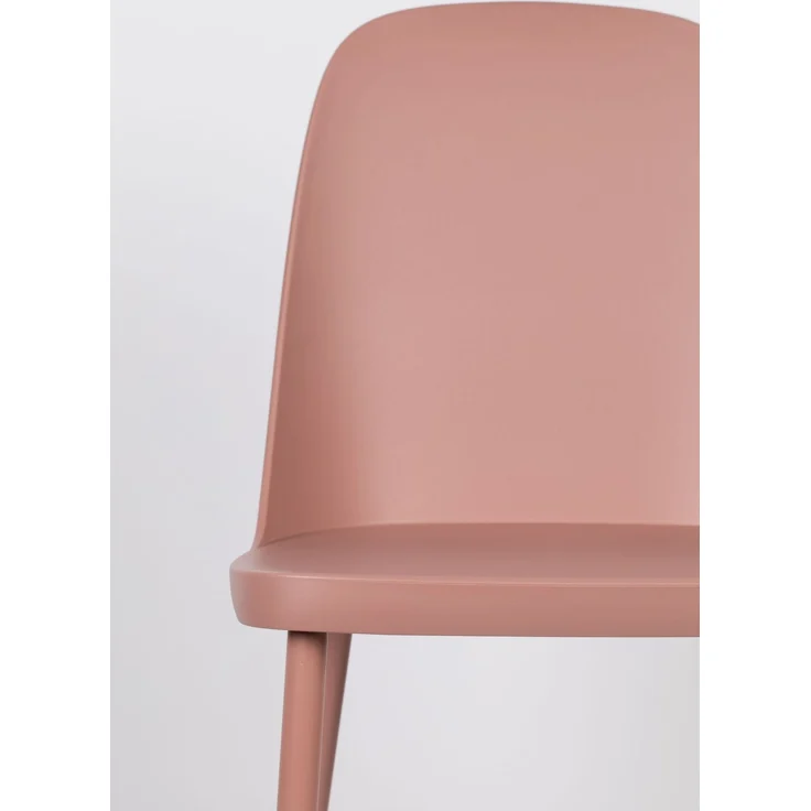 Esszimmerstuhl Pip im 2er-Set, Pink mit Kunststoffsitz & Metallbeinen Rosa 46x53,5x85 cm – Bild 7