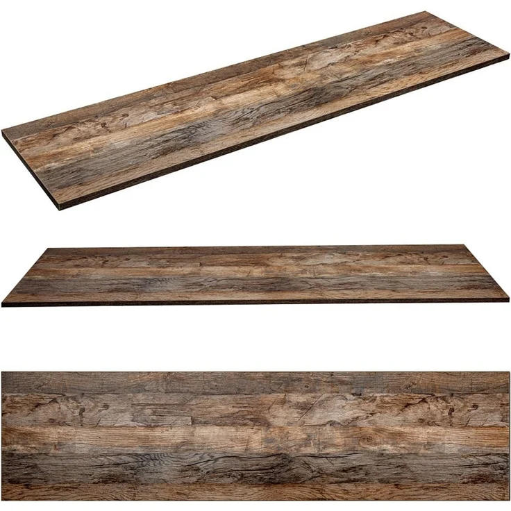 Doppelwaschtisch-Unterschrank 140cm mit 2 Keramikbecken PUEBLA-56 in Vintage Oak, B/H/T ca.: 140,4/62,5/46 cm – Bild 9