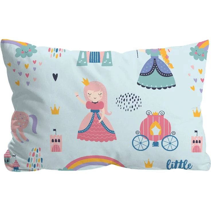 biberna Feinbiber Bettwäsche 0007243 LITTLE PRINCESS, ciel, 1x 100x135 cm + 1x 40x60 cm – Bild 3