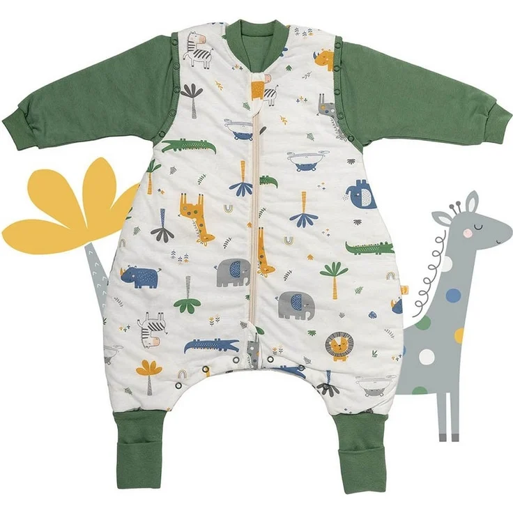 Schlummersack Kinderschlafsack, Schlafsack mit Füßen und umklappbaren Bündchen, 1.0 Tog OEKO-TEX – Bild 1