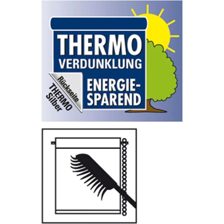Gardinia EasyFix Thermo Rollo schiefer 120 x 150 cm – Bild 5