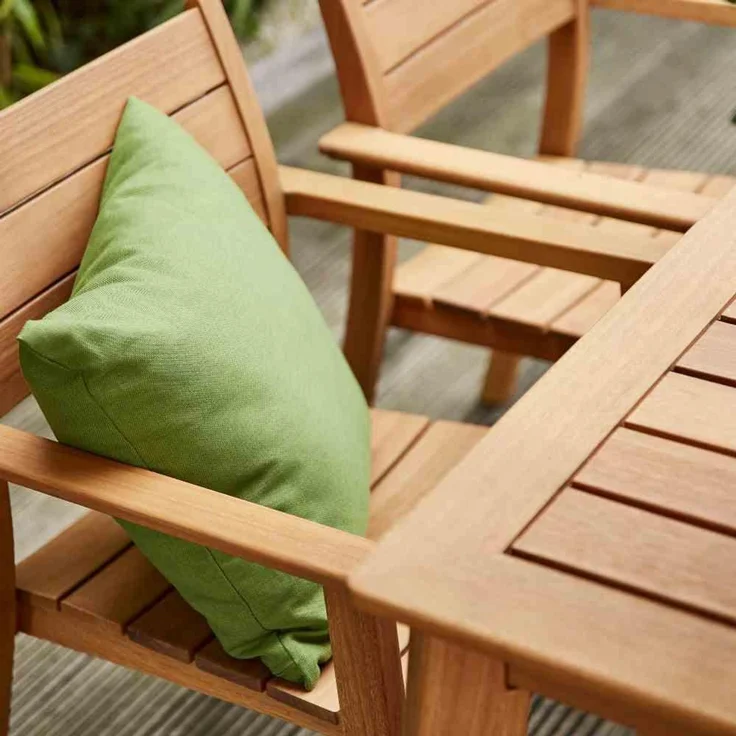 SIENA GARDEN PRIME Dekokissen, Bezug aus 100% Polypropylen, Dessin 202, Farbe Grün – Bild 4