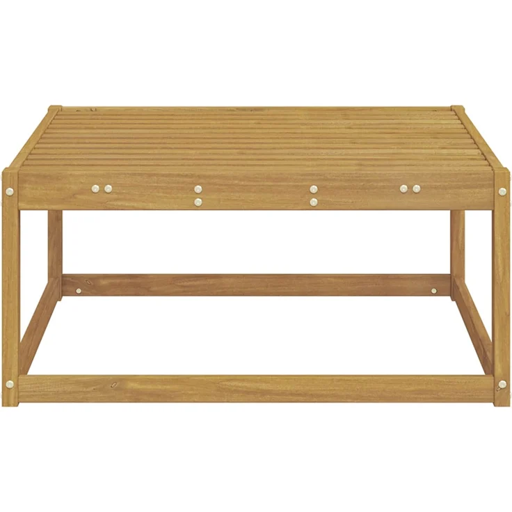 vidaXL Outdoor-Fußhocker Massivholz Akazie Weiß gewaschen 901530 – Bild 4