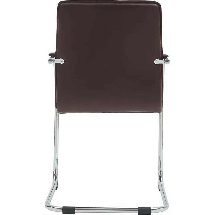 CLP 2er Set Besucherstühle Tira Kunstleder,braun – Bild 5
