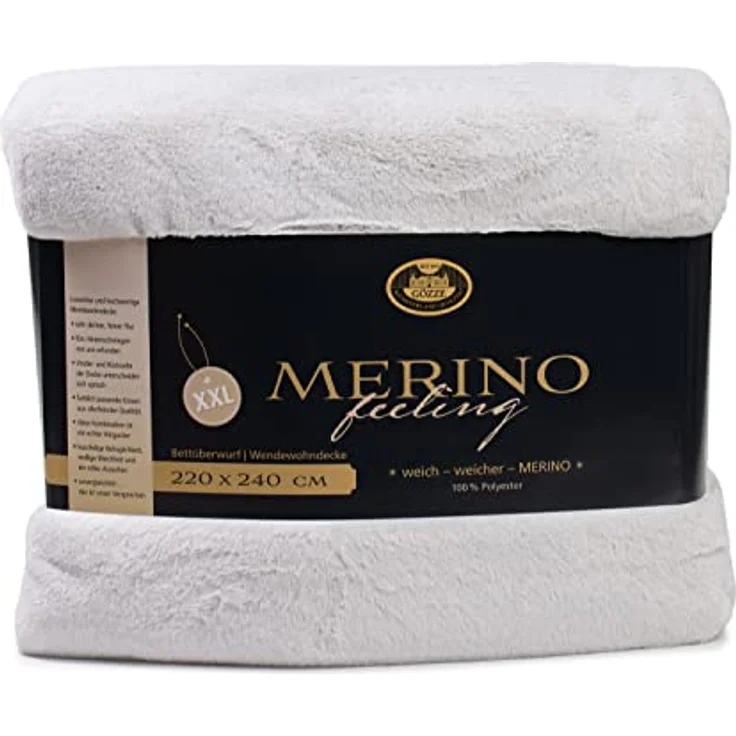 Wohndecke Merino Wendewohndecke, Gözze, kuschelig weich – Bild 2