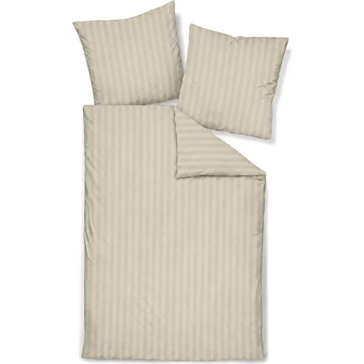 TRAUMSCHLAF Bettwäsche Stripe, Mako Satin, 2 teilig, hochwertige Satin Bettwäsche – Bild 4
