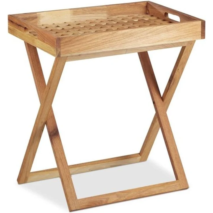 Tabletttisch klappbar Walnuss 10021316 – Bild 8