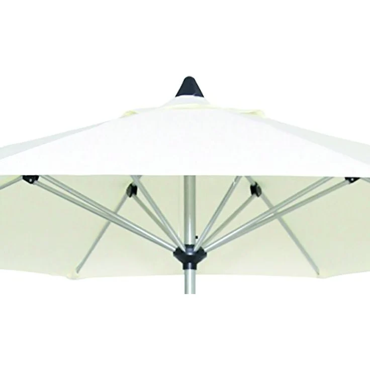 XXXL Xxxl Sonnenschirm, runder Marktschirm mit Knickgelenk, Natur- und Platinfarben, Ø 270 cm, UPF 50+ Sonnenschutz – Bild 3