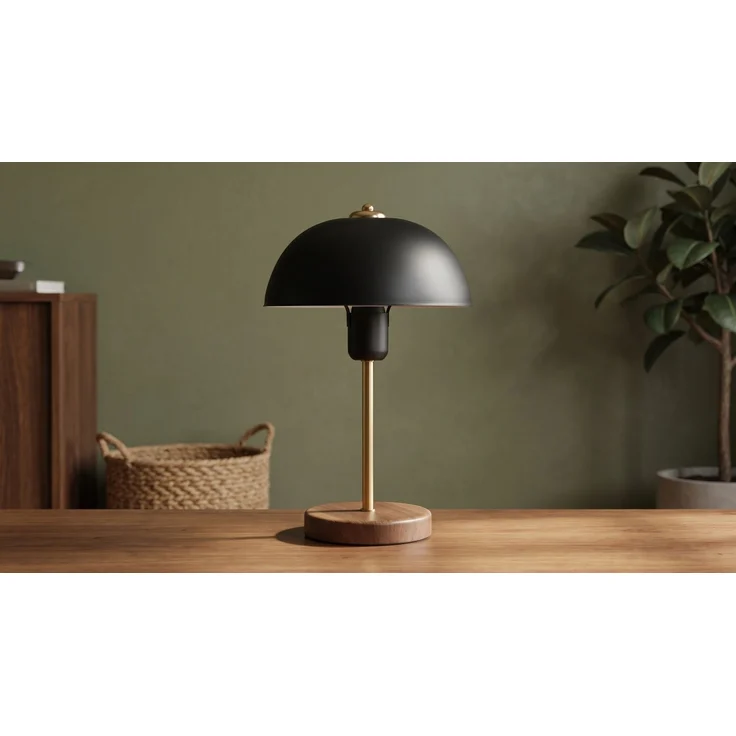 KAWOLA Tischlampe FIORA Metall schwarz 38 x 12 x 23 cm – Bild 7