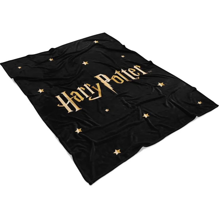Kinderdecke Harry Potter Stars 130 x 170 cm weich und kuschelig Coral Fleecedecke, BERONAGE, passend zur Bettwäsche, ideal für Sofa, Couch, Bett, Auto, Camping – Bild 4