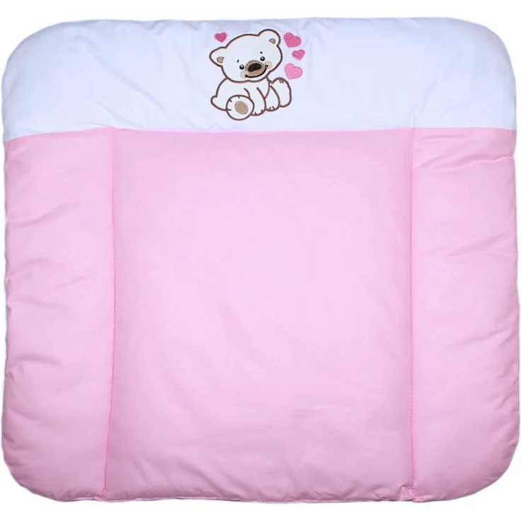 Primawela Wickelauflage Baby Wickeltischauflage Auflage für Wickeltisch- Bärchen mit Herzen