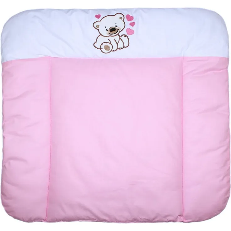Primawela Wickelauflage Baby Wickeltischauflage Auflage für Wickeltisch- Bärchen mit Herzen