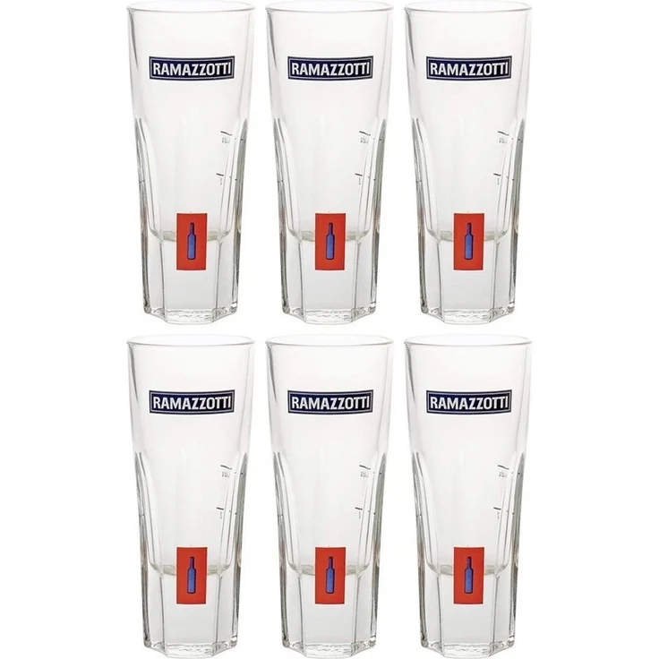 Ramazzotti Rastal Glas Gläserset - 6x Gläser 2/4cl geeicht – Bild 3