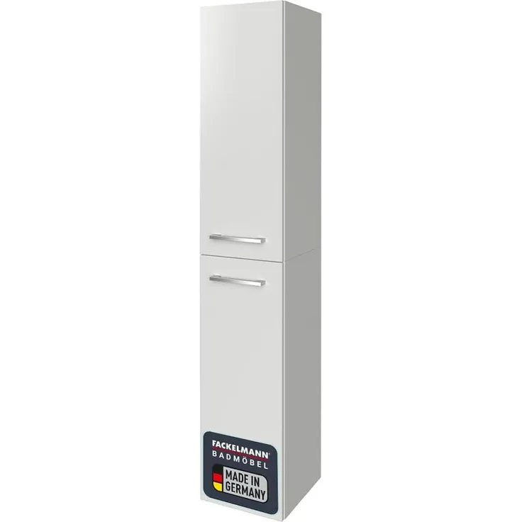 Fackelmann B.STYLE Hochschrank links, 30 cm breit, Weiß