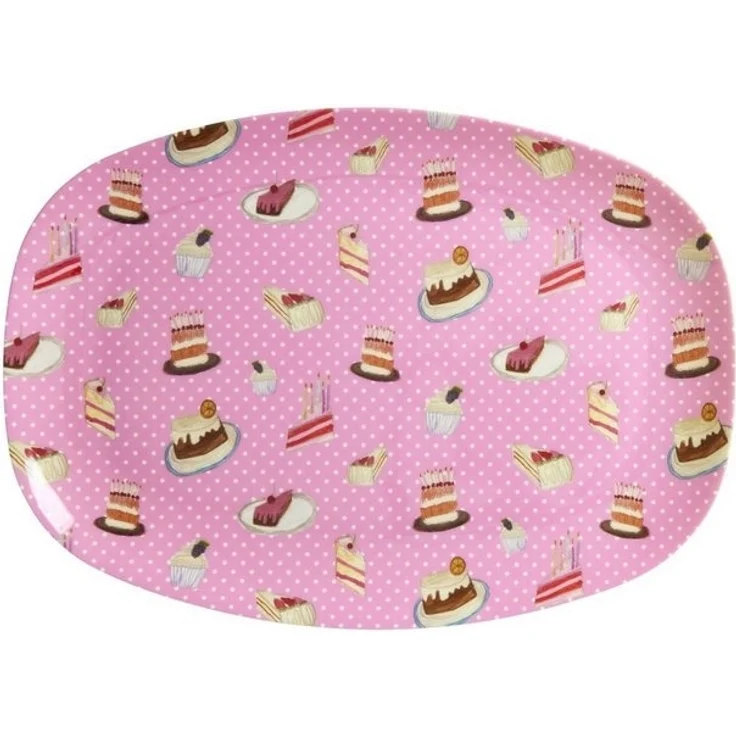 rice Teller Melamin Teller oval 30x22cm Snackteller Käseplatte – Bild 2