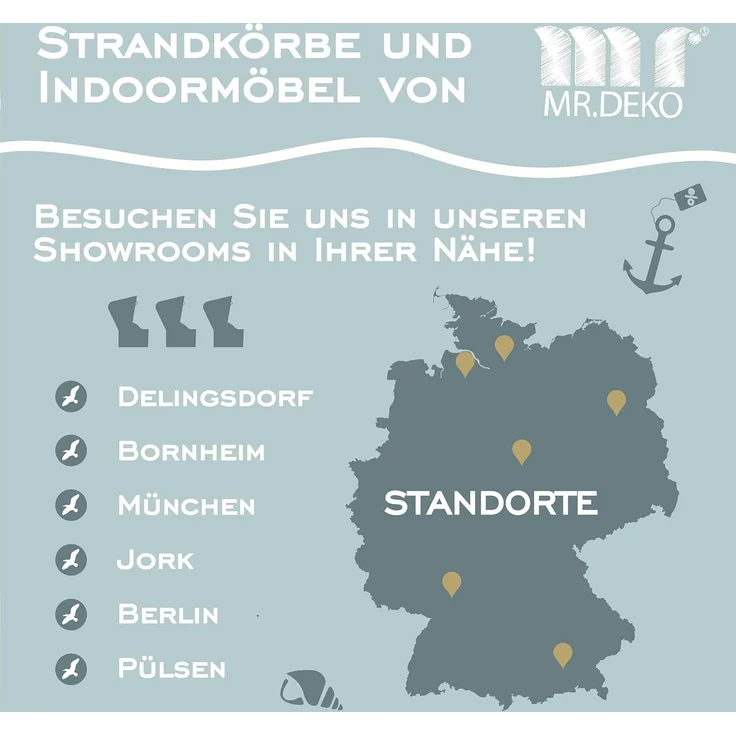 MR. DEKO Strandkorb 2-Sitzer Schleswig Pinie Braun PE Mokka, aufgebaut geliefert, BxTxH: 120x80x160 cm, 2-Sitzer, Schleswig, (Zweisitzer Strandkorb mit Bistrotischen & Fußstützen), Bereits montiert, UV-beständig, Volllieger & Edelstahl-Beschläge – Bild 9
