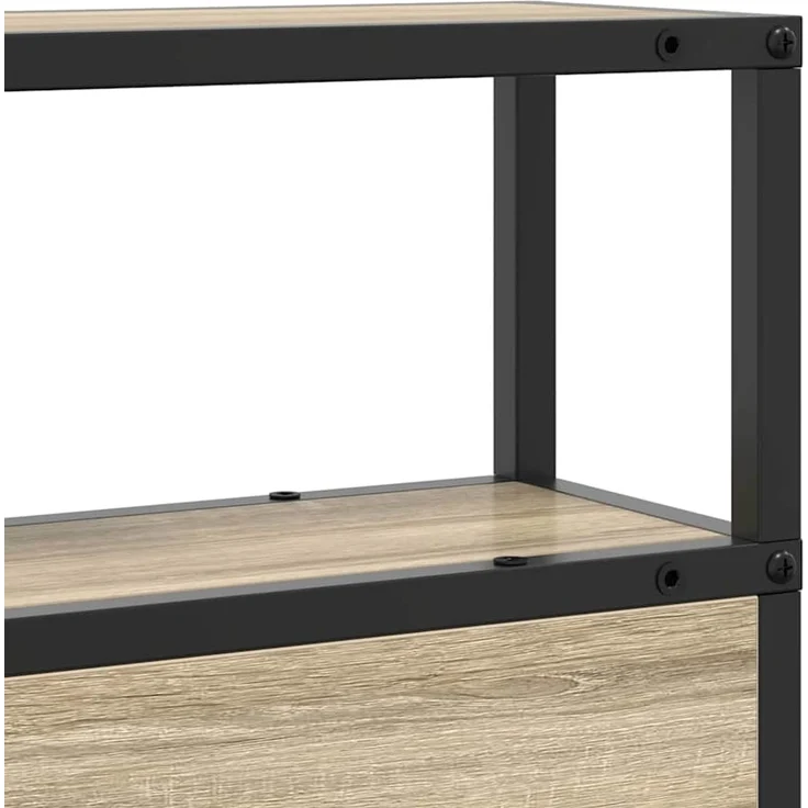 vidaXL Stauraum-Kopfteil Sonoma-Eiche Holzwerkstoff 98 x 15 x 93 cm Braun – Bild 9