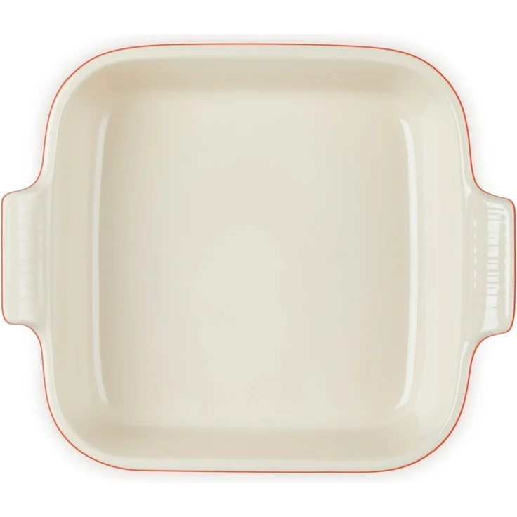 LE CREUSET Auflaufform Auflaufform Tradition quadratisch ofenrot 23cm, Steinzeug – Bild 1