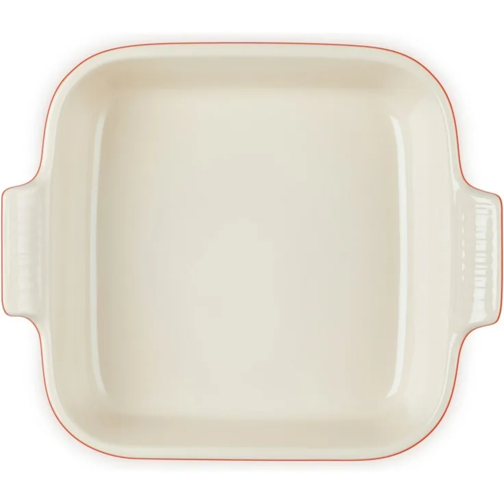 LE CREUSET Auflaufform Auflaufform Tradition quadratisch ofenrot 23cm, Steinzeug