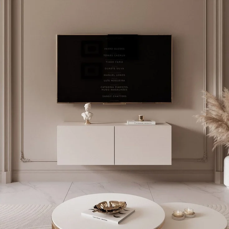 yourhouse24 Lowboard TV ANGEL 100 mit LED-Beleuchtung – Griffloses Design – Bild 2