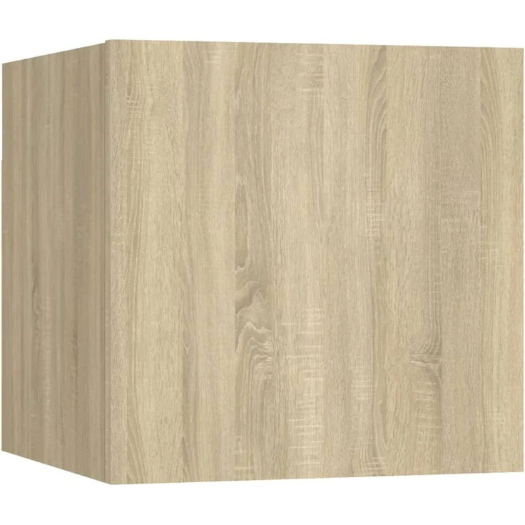 8-tlg. TV-Schrank, Lowboard TV Set Sonoma-Eiche Holzwerkstoff – Bild 6