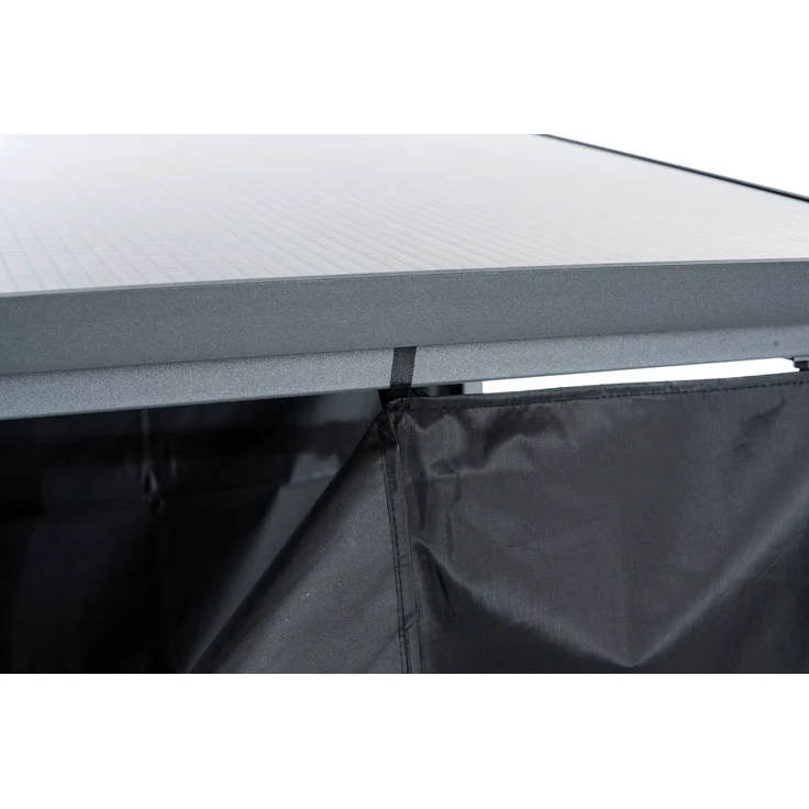 DELUKE® Kaminholzregal aussen mit Abdeckung HEOD - für Feuerholz Brennholzregal aussen Kaminholzunterstand Kaminholzständer draussen Feuerholzregal aussen, 70x165x165, Aluminium, Mit Plane – Bild 5
