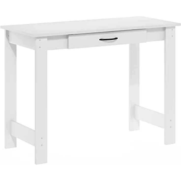 Furinno JAYA Schreibtisch mit Schublade, Weiß – Bild 8