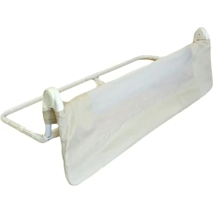 Safetots Deluxe Denim Bettgitter Natur, 100cm breit x 40cm hoch, Bettschutzgitter für Kleinkinder zur Sicherheit, sicheres Kindergitter für Betten – Bild 7