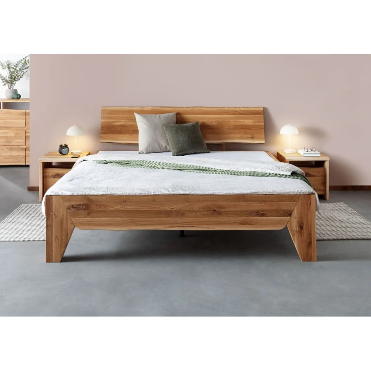 Bett Wildeiche 160x200 natur geölt PURE OAK #114 – Bild 9