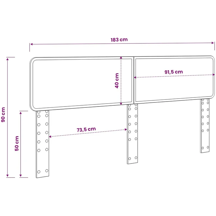 vidaXL Kopfteil Altholz Holzwerkstoff 90 x 183 x 3 cm Braun (Art-Nr 888515) – Bild 10