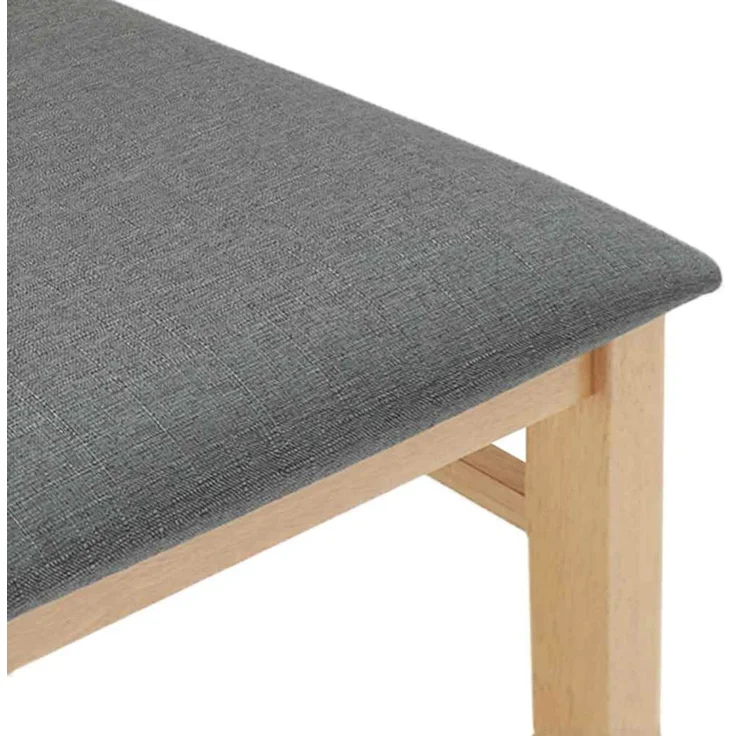 vidaXL Esszimmerstühle mit Kissen 2 Stk. Massivholz Gummibaum 4102465 – Bild 8