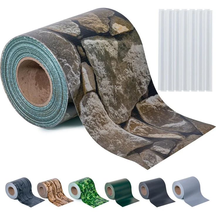 Sichtschutzstreifen Zaun 35 m x 19 cm inkl. 20 Clips, Sichtschutz Zaunfolie PVC Sichtschutzstreifen Doppelstabmatten für Gartenzaun, Balkon/Diverse Farben – Bild 1