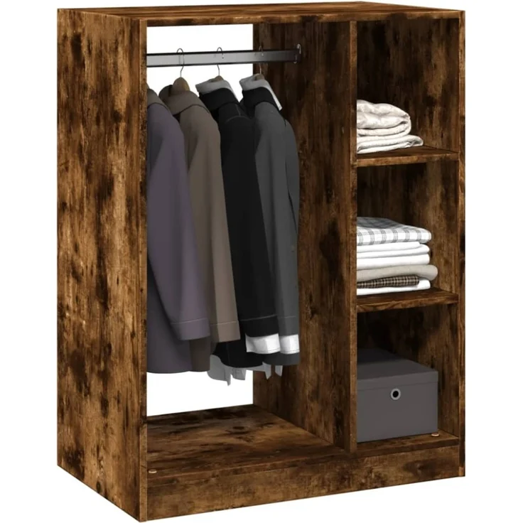 vidaXL Kleiderschrank Betongrau 77x48x102 cm Holzwerkstoff 840810 – Bild 9