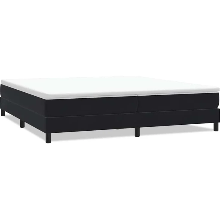 vidaXL Boxspringbett ohne Matratze Schwarz 200x220 cm Samt 3315893 – Bild 2