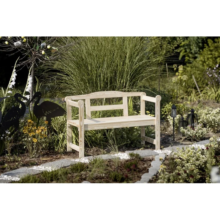 iWerk Holzbank Kiefer natur 118 x 43,6 x 73,5 cm – Bild 3