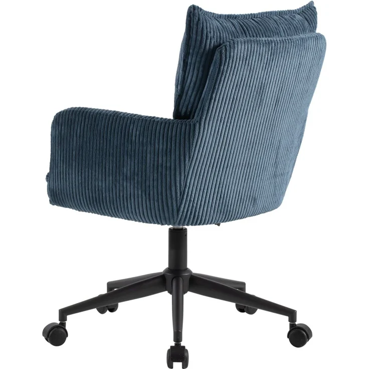 Carryhome 'LUCIE' Bürodrehstuhl, Stoff blau, 59 x 97 x 63 cm, höhenverstellbar mit Gaslift, 140 kg belastbar – Bild 6