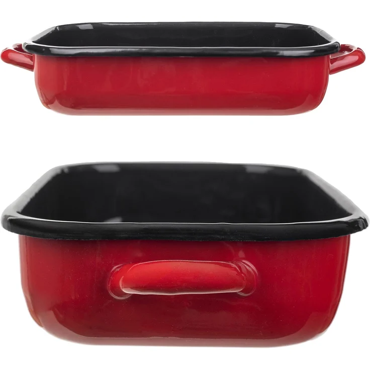 KADAX Emaillierter Bräter 3,4L Rot – Bild 6