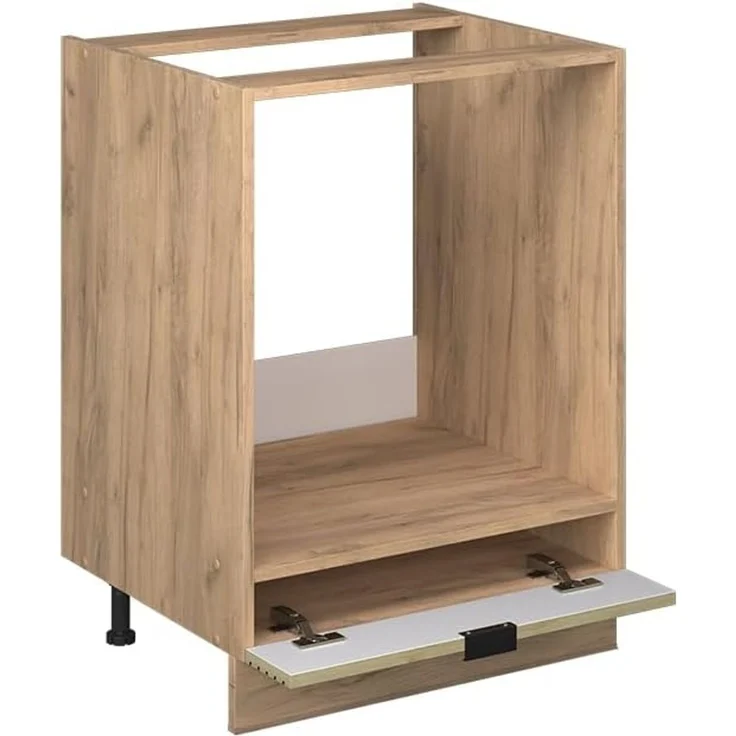 Herdumbauschrank Fame-Line Eiche Paneel 60 cm ohne Arbeitsplatte Vicco – Bild 5