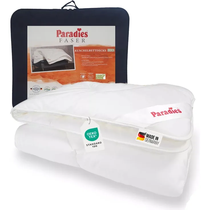 Paradies Royal Satin Bio 4 Jahreszeiten Bettdecke medium warm 135x200