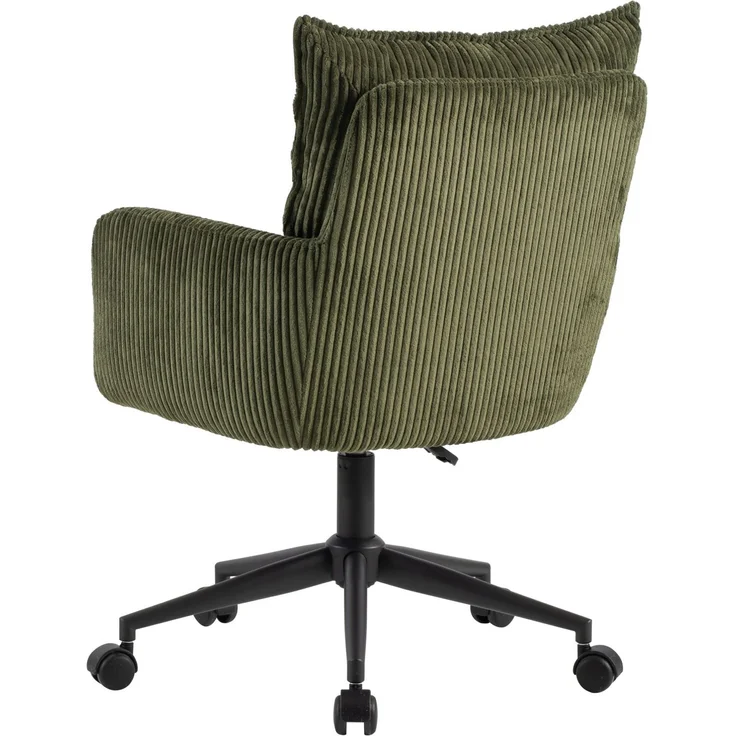 Carryhome 'LUCIE' Drehstuhl, Cord grün, 59 x 97 x 63 cm, 140 kg belastbar, höhenverstellbar – Bild 6