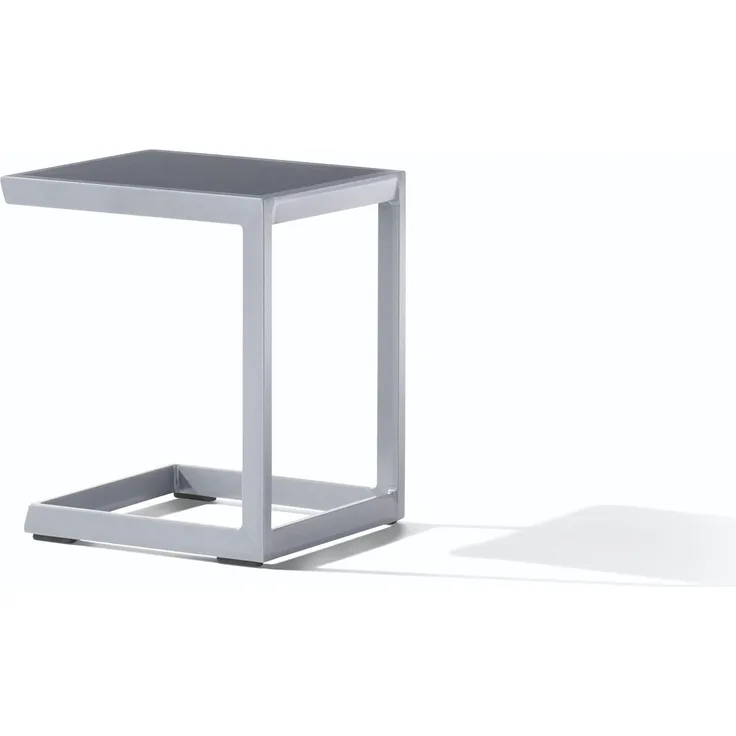 Sieger 620/A Beistelltisch für Loungegruppen, Aluminium Graphit 35 x 50 x 45 cm