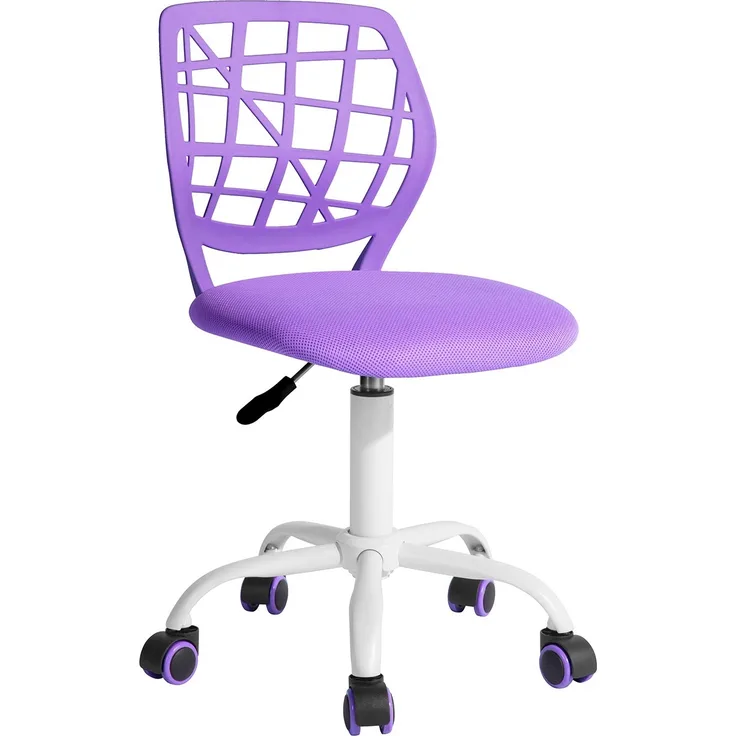 FurnitureR Gaming Stuhl für Kinder, ergonomischer Schreibtischstuhl ohne Armlehnen, moderner Bürostuhl mit Sitzhöhenverstellung und leisen Gummirädern, ideal für Lernen und Spielen