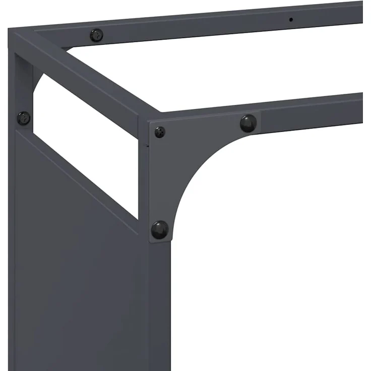 vidaXL Brennholzregal Anthrazit 60x28x65 cm Kaltgewalzter Stahl 864201 – Bild 6
