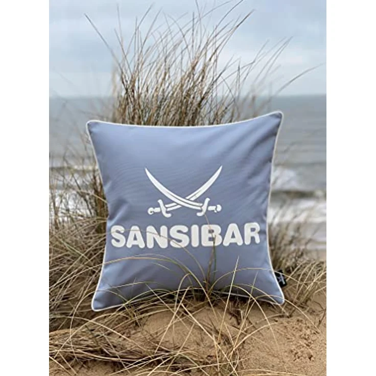 Kissen SANSIBAR BH 45x45 cm silber Dekokissen – Bild 3