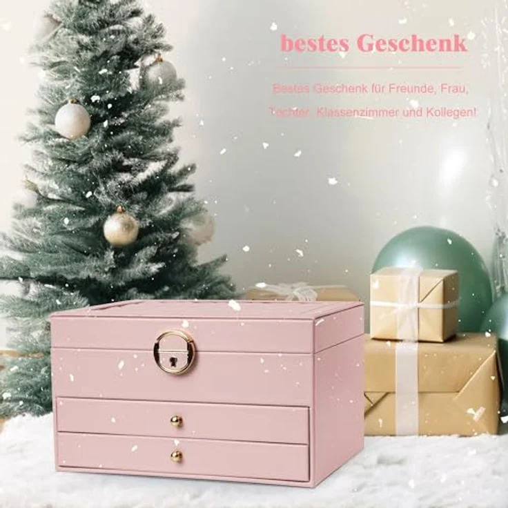 AdelDream Schmuckkasten AdelDream Schmuckkasten dreistöckige Schmuckbox – Bild 3