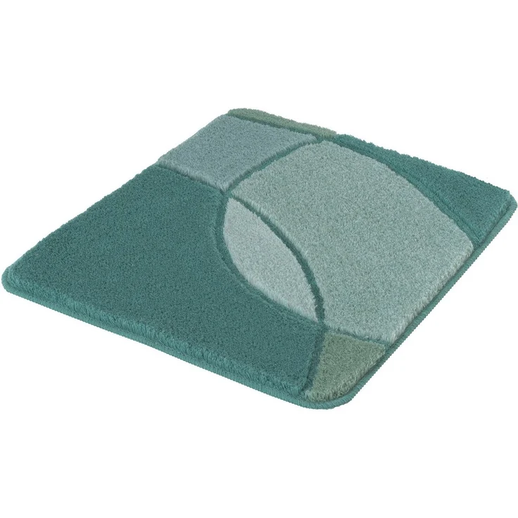 Kleine Wolke Badematte Kent, Höhe 20 mm, rutschhemmend beschichtet, fußbodenheizungsgeeignet, Polyacryl, rechteckig, Badteppich, modernes Design, Hoch-Tief Effekt, waschbar – Bild 4
