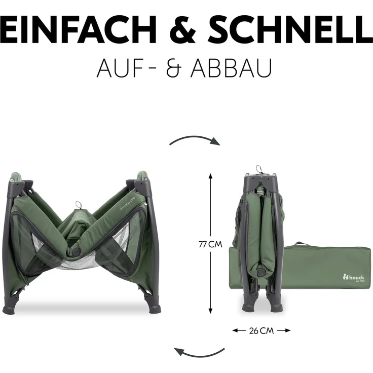 Hauck Play N Relax Center / Reisebett Dark Green – Bild 5