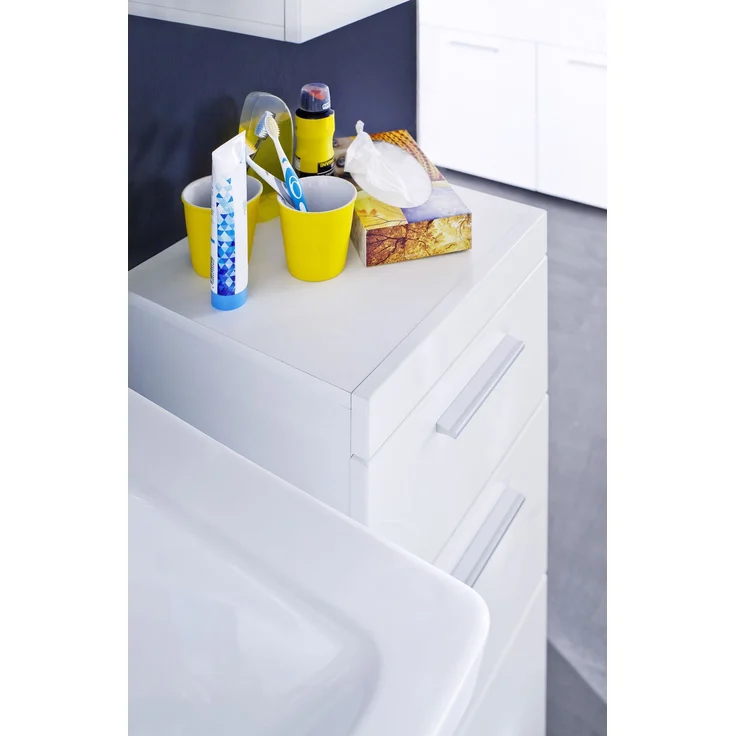 Trendteam 'Amanda' Spiegelschrank, Holz, 77 x 17 x 60 cm, Weiß Hochglanz – Bild 6